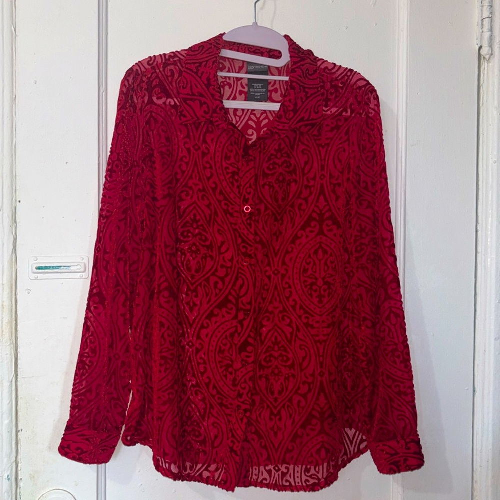 Covington Red Blouse